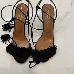 Aquazurra Black sandals